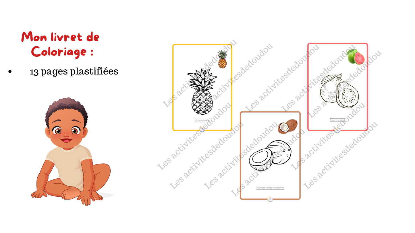 Mon livret de Coloriage - Livret Plastifié