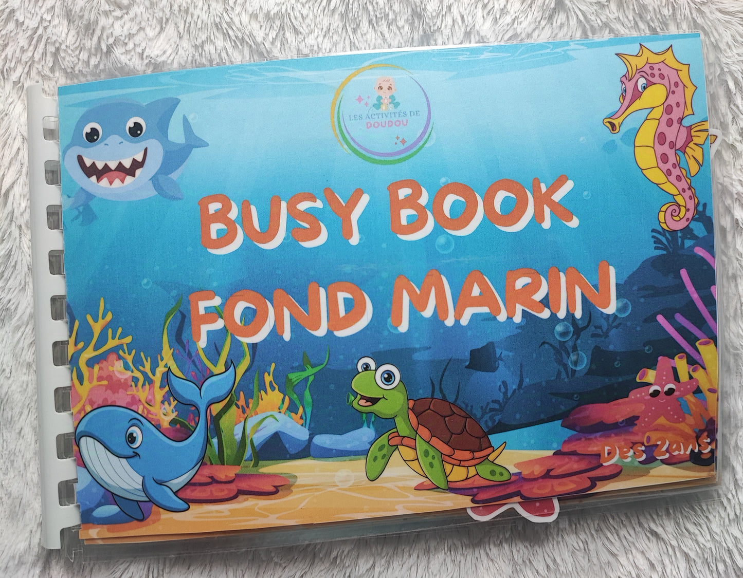 BUSY BOOK spécial FOND MARIN