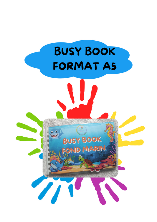 BUSY BOOK spécial FOND MARIN